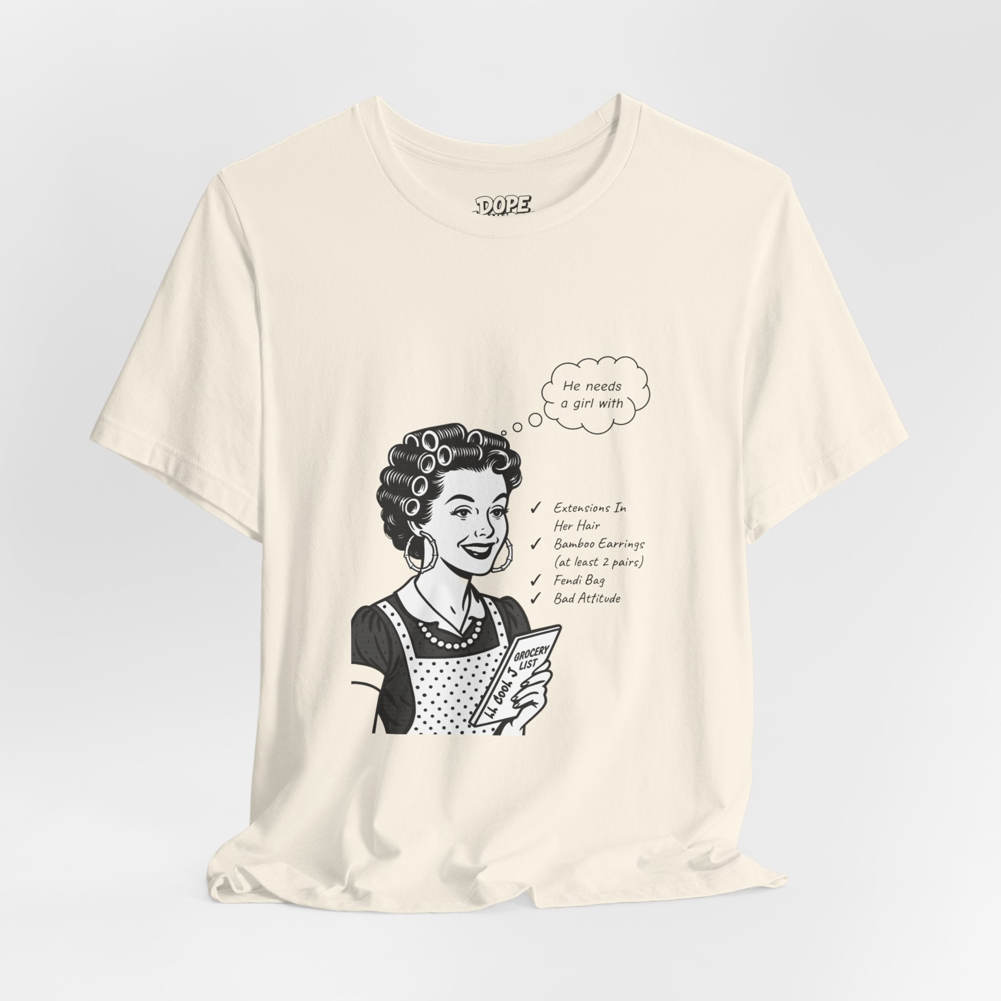 LL Cool J Music Mash-up/ Vintage 50s Housewife - "Around the Way Girl" Unisex Tee