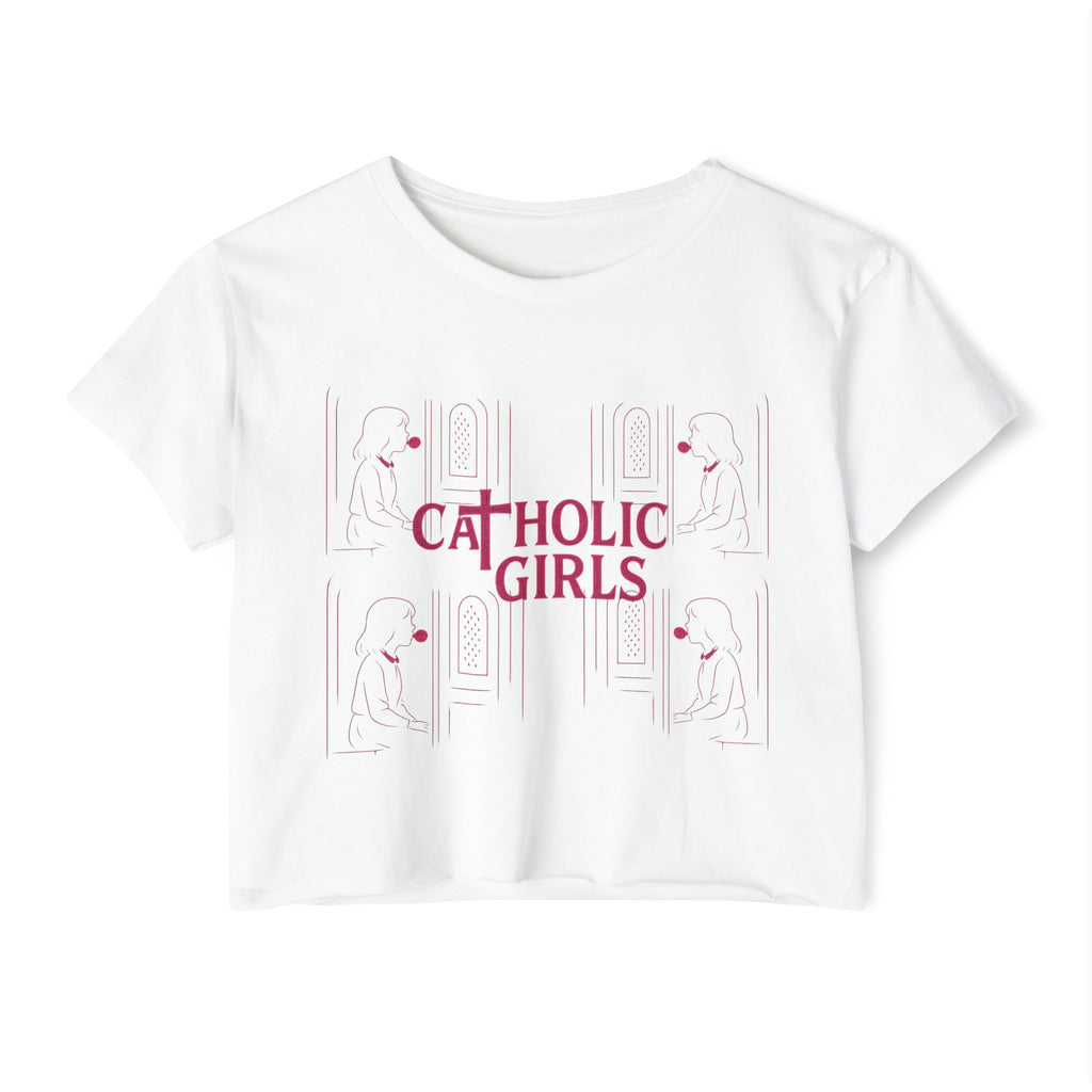 Frank Zappa "Catholic Girls" Festival Crop Top — Women's Graphic Crop Top