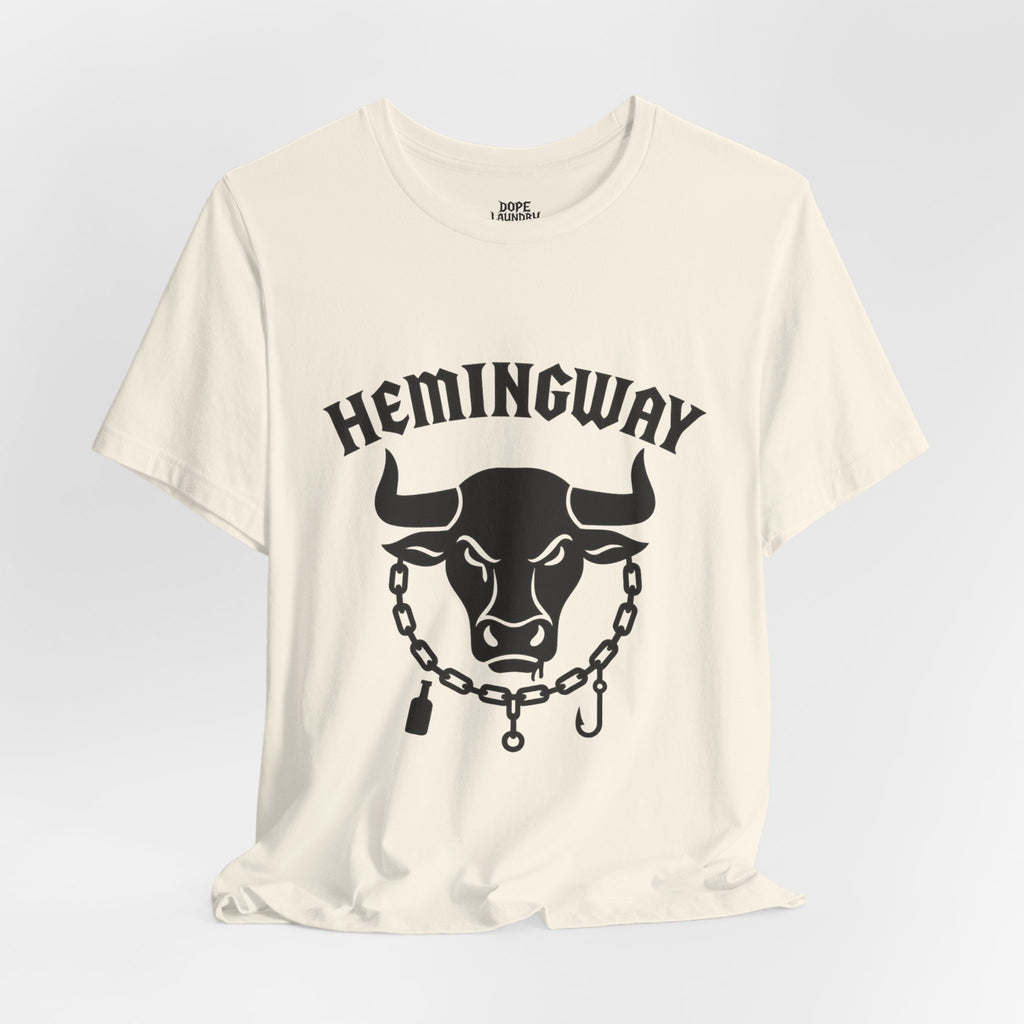 Hemingway Bull Vintage Graphic T-Shirt