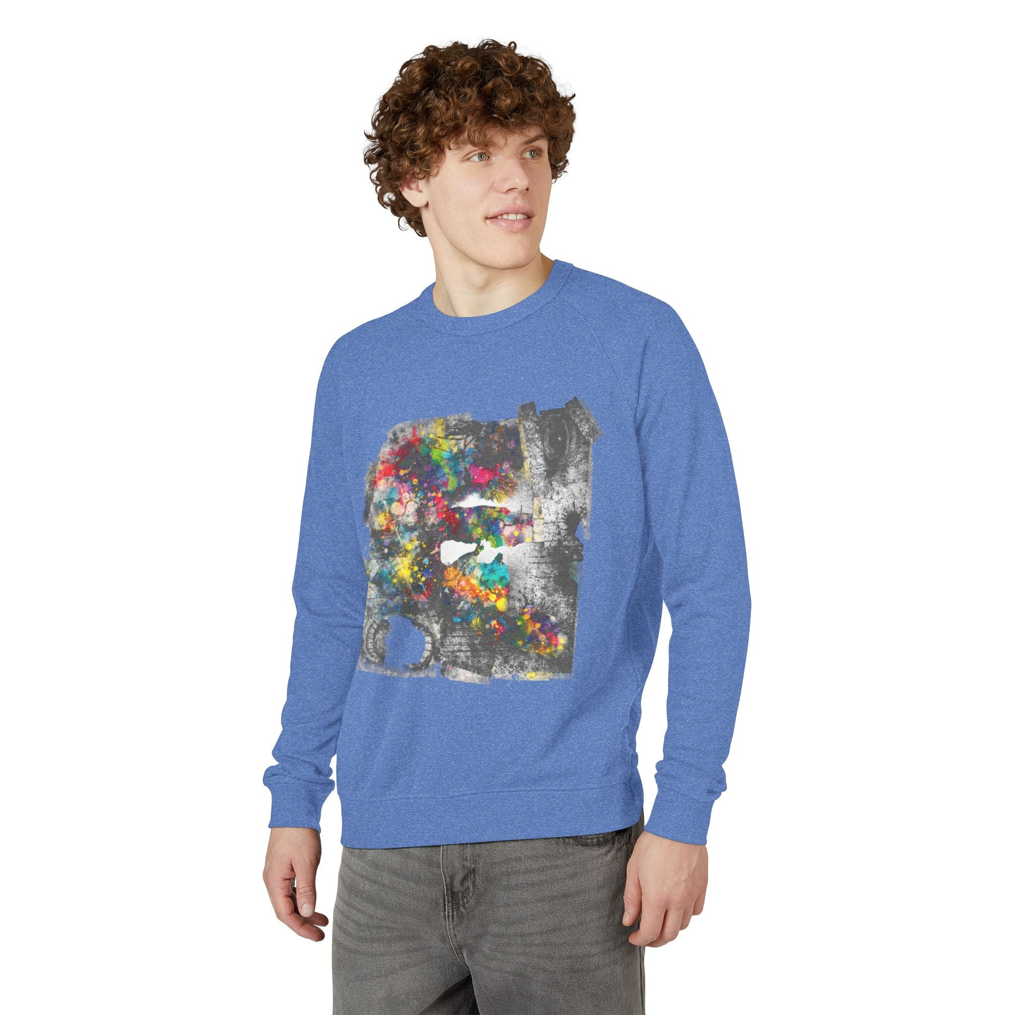 Splatterpaint Raglan Crewneck Sweatshirt