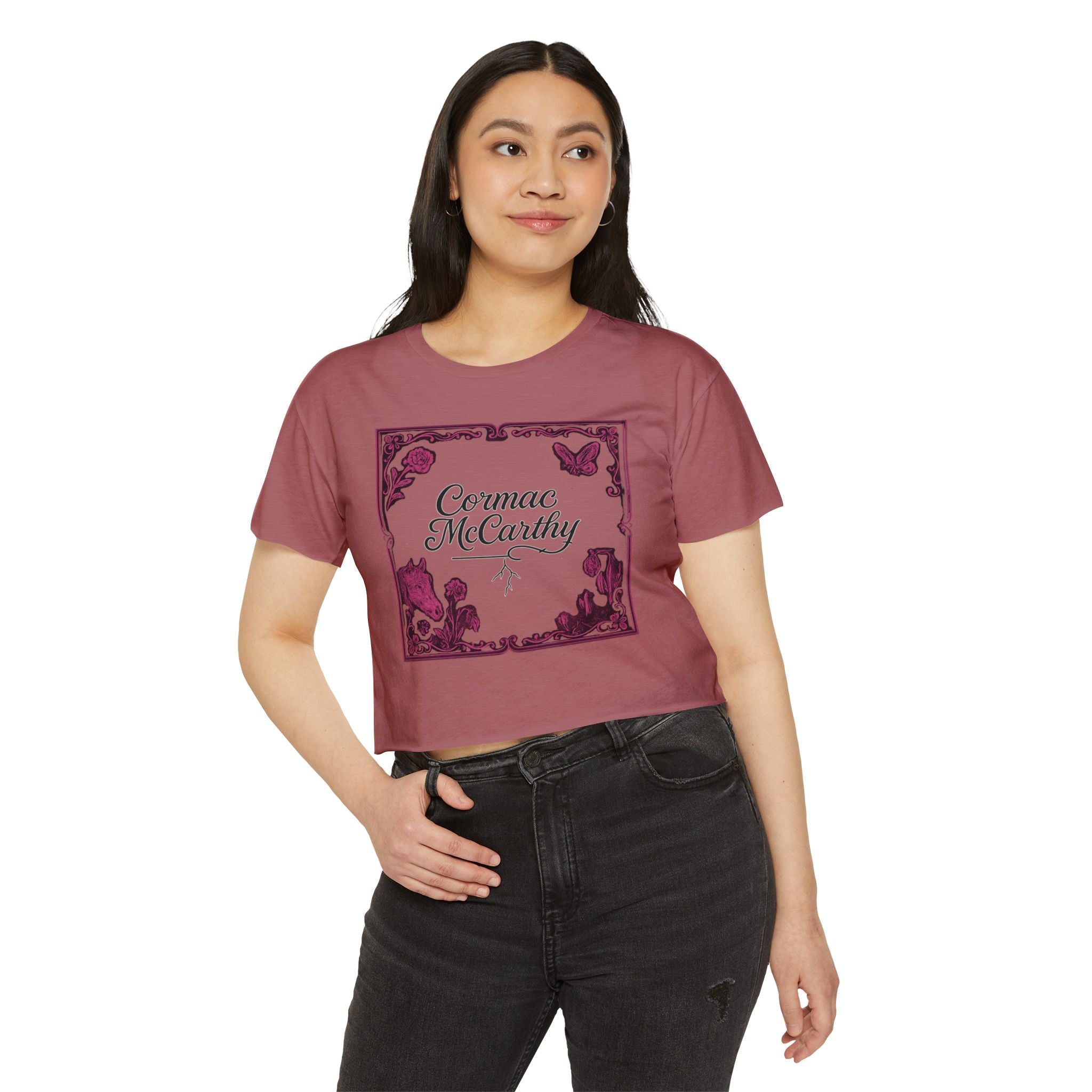 Corman McCarthy Festival Women's Graphic Crop Top