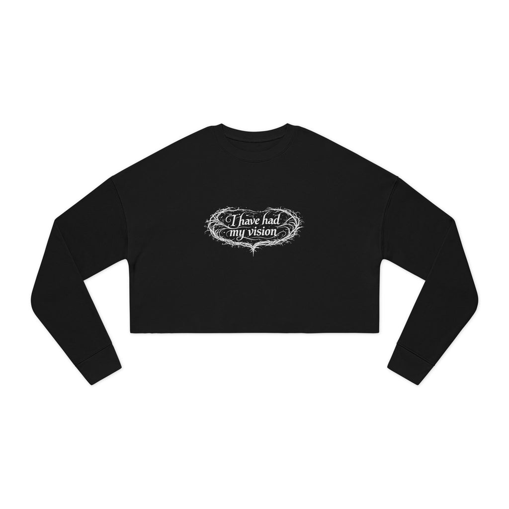 Virginia Woolf - "I have had my vision" Cropped Sweatshirt