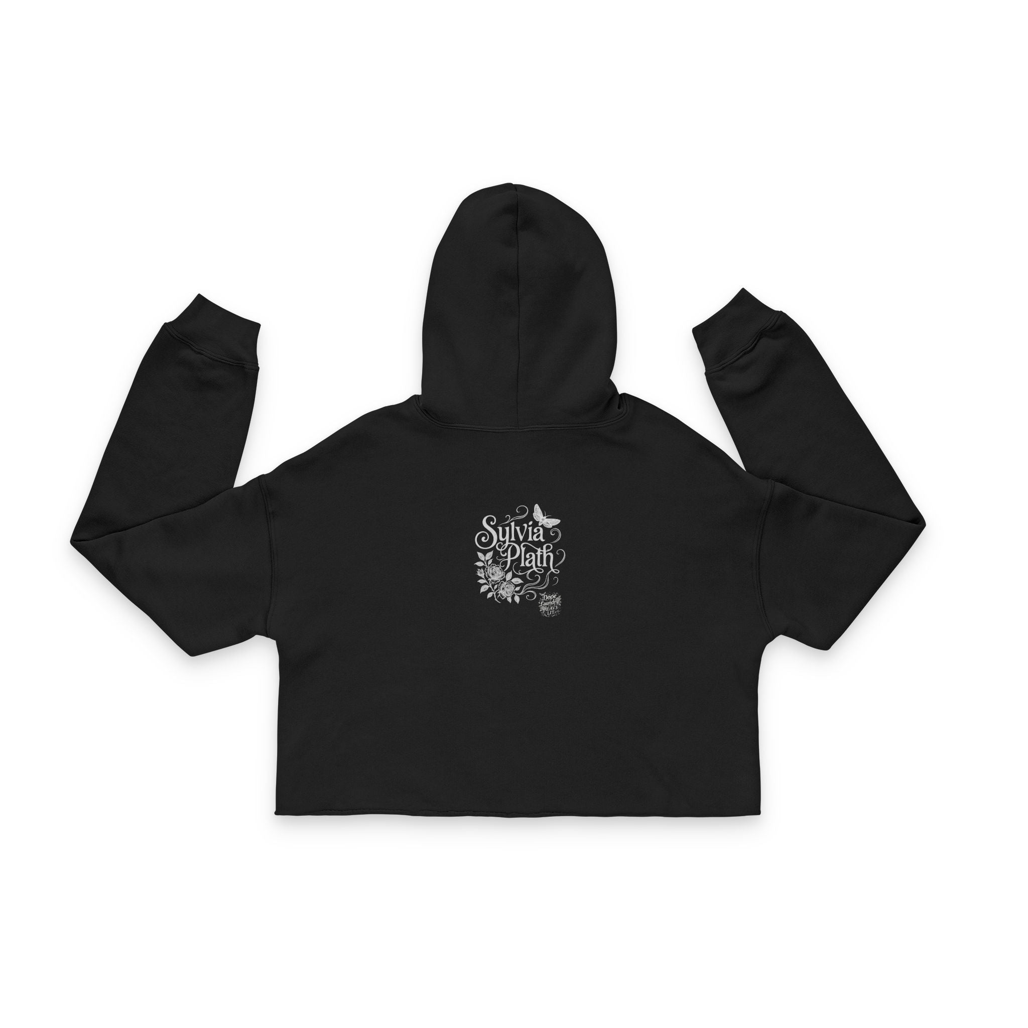 Sylvia Plath Cropped Hoodie — Literary Quote Women's Cropped Sweatshirt
