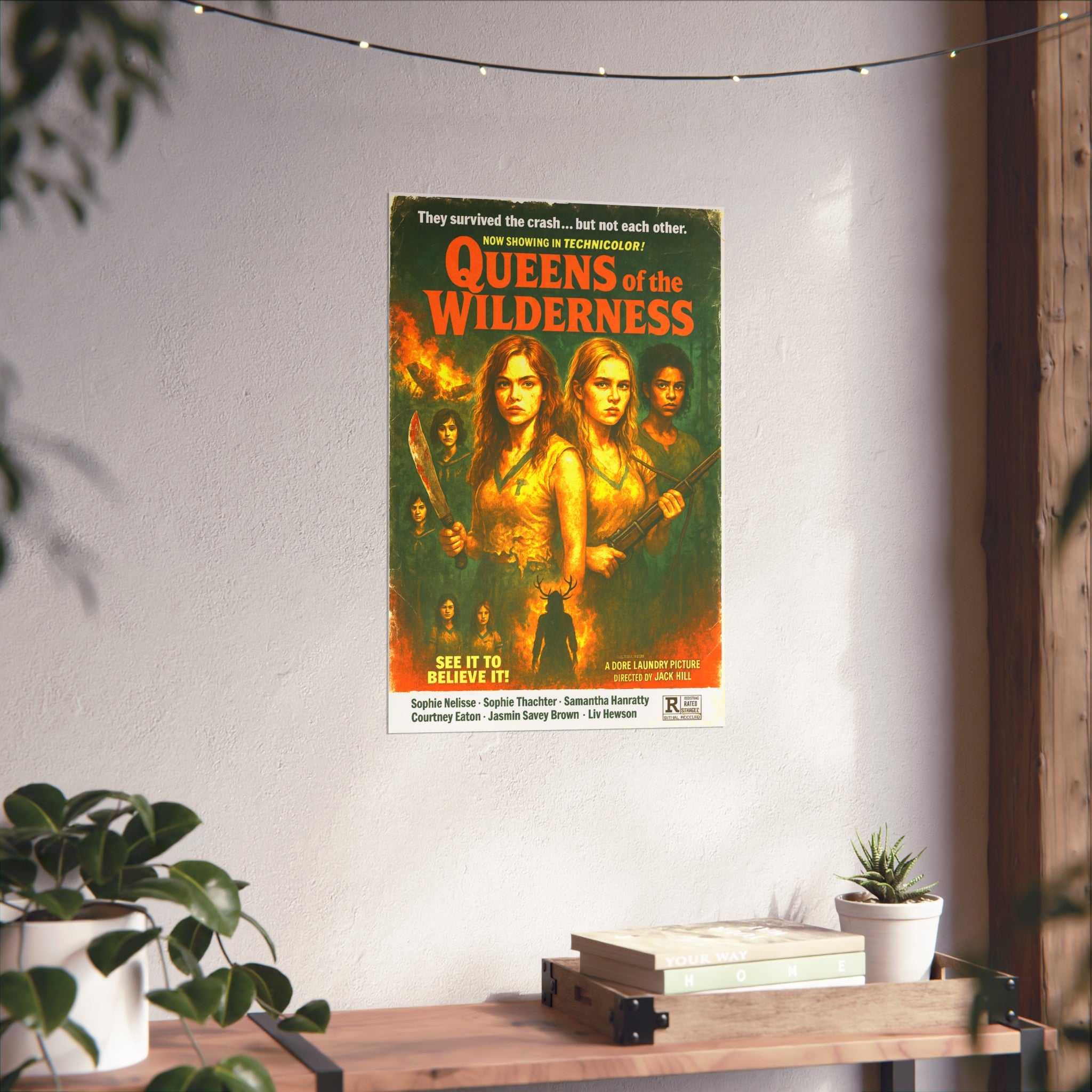 "Queens of the Wilderness" Grind House inspired Print (Yellowjackets) Unique Gift for Film Lovers, Home Aesthetic