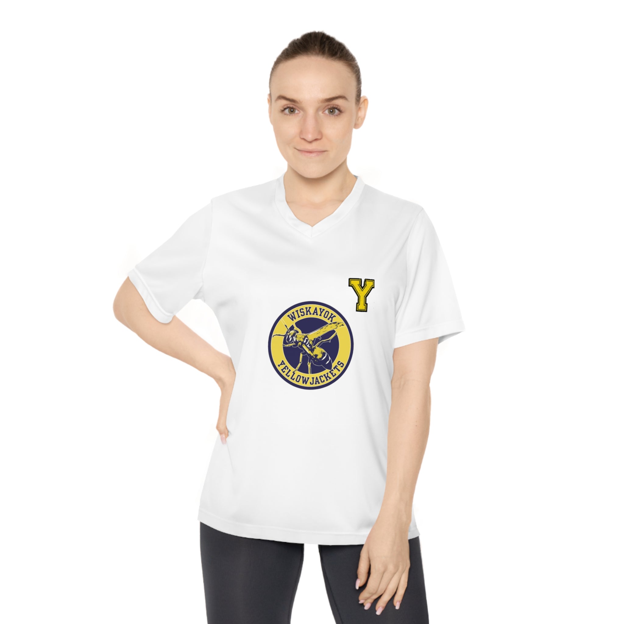 Yellowjackets #9 "Jackie" Team Spirit - Women's V-neck Shirt
